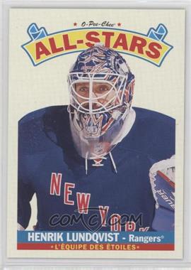 2012-13 O-Pee-Chee - All-Stars - Wrapper Redemption #AS-15 - Henrik Lundqvist