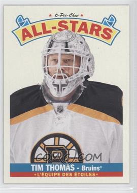 2012-13 O-Pee-Chee - All-Stars - Wrapper Redemption #AS-46 - Tim Thomas