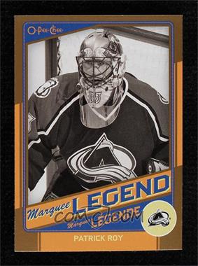 2012-13 O-Pee-Chee - Marquee Legend Gold - Retail #G3 - Patrick Roy