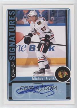 2012-13 O-Pee-Chee - Signatures #OPC-MF - Michael Frolik