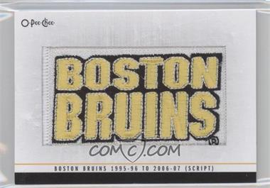 2012-13 O-Pee-Chee - Team Logo Manufactured Patches #TL-44 - Boston Bruins 1995-96 to 2006-07