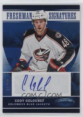 2012-13 Panini Certified - [Base] - Mirror Blue #164 - Freshman Signatures - Cody Goloubef /99