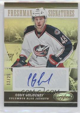 2012-13 Panini Certified - [Base] - Mirror Gold #164 - Freshman Signatures - Cody Goloubef /25