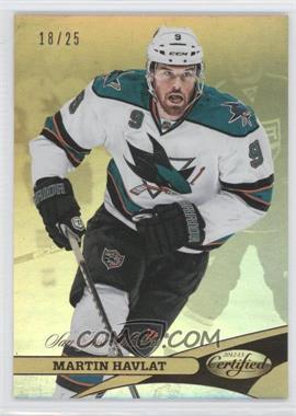 2012-13 Panini Certified - [Base] - Mirror Gold #99 - Martin Havlat /25