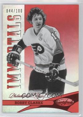 2012-13 Panini Certified - [Base] - Mirror Red #122 - Immortals - Bobby Clarke /100