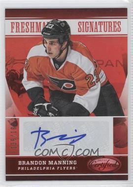 2012-13 Panini Certified - [Base] - Mirror Red #159 - Freshman Signatures - Brandon Manning /199