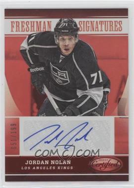 2012-13 Panini Certified - [Base] - Mirror Red #167 - Freshman Signatures - Jordan Nolan /199