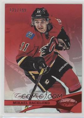 2012-13 Panini Certified - [Base] - Mirror Red #72 - Mikael Backlund /199