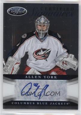 2012-13 Panini Certified - Certified Signatures #CS-AY - Allen York