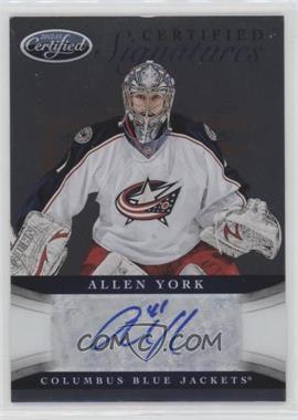 2012-13 Panini Certified - Certified Signatures #CS-AY - Allen York