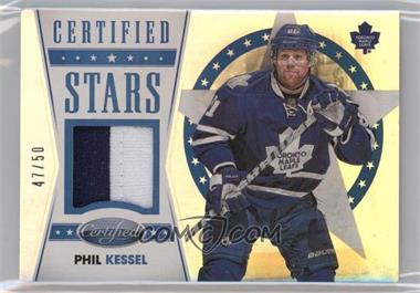 2012-13 Panini Certified - Certified Stars - Mirror Blue Jerseys Prime #S17 - Phil Kessel /50