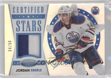 2012-13 Panini Certified - Certified Stars - Mirror Blue Jerseys Prime #S8 - Jordan Eberle /50