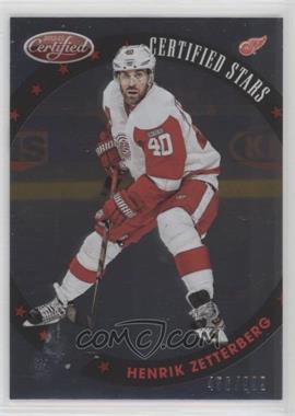 2012-13 Panini Certified - Certified Stars #S20 - Henrik Zetterberg /999