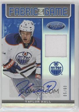 2012-13 Panini Certified - Fabric of the Game - Mirror Blue Jersey Autograph #FOG-TAH - Taylor Hall /50