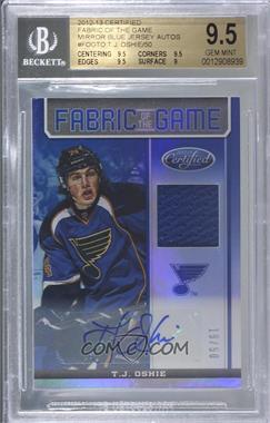 2012-13 Panini Certified - Fabric of the Game - Mirror Blue Jersey Autograph #FOG-TJO - T.J. Oshie /50 [BGS 9.5 GEM MINT]