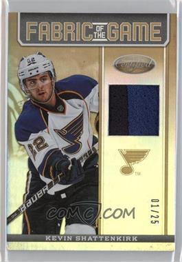 2012-13 Panini Certified - Fabric of the Game - Mirror Gold Jerseys Prime #FOG-KS - Kevin Shattenkirk /25