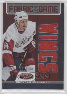 2012-13 Panini Certified - Fabric of the Game - Mirror Red Team Die-Cut #FOG-BSH - Brendan Shanahan /150