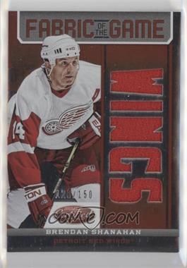 2012-13 Panini Certified - Fabric of the Game - Mirror Red Team Die-Cut #FOG-BSH - Brendan Shanahan /150