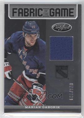 2012-13 Panini Certified - Fabric of the Game #FOG-GAB - Marian Gaborik /299