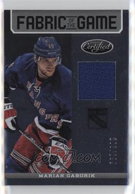 2012-13 Panini Certified - Fabric of the Game #FOG-GAB - Marian Gaborik /299