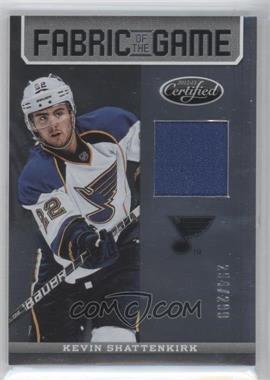 2012-13 Panini Certified - Fabric of the Game #FOG-KS - Kevin Shattenkirk /299