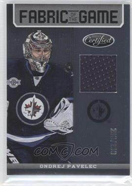 2012-13 Panini Certified - Fabric of the Game #FOG-OP - Ondrej Pavelec /299