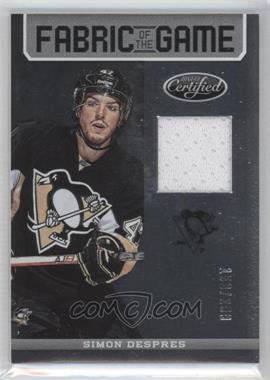 2012-13 Panini Certified - Fabric of the Game #FOG-SD - Simon Despres /299