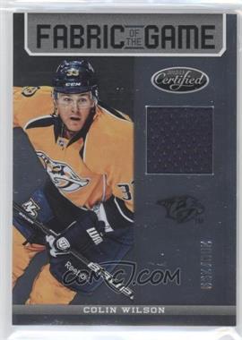 2012-13 Panini Certified - Fabric of the Game #FOG-WIL - Colin Wilson /299