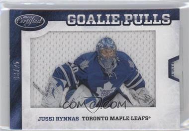 2012-13 Panini Certified - Goalie Pulls - Jerseys #GP43 - Jussi Rynnas /25