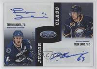 Trevor Linden, Tyler Ennis [EX to NM] #/25