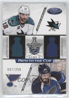 Jamie Langenbrunner, Patrick Marleau #/250