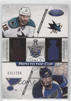 Jamie Langenbrunner, Patrick Marleau #/250