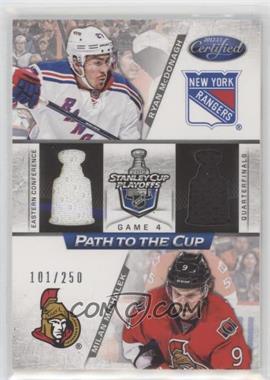 2012-13 Panini Certified - Path to the Cup Quarterfinals - Dual Jerseys #PCQF25 - Milan Michalek, Ryan McDonagh /250