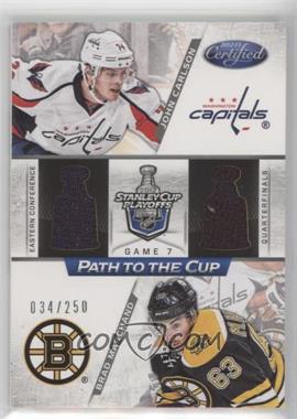 2012-13 Panini Certified - Path to the Cup Quarterfinals - Dual Jerseys #PCQF35 - John Carlson, Brad Marchand /250