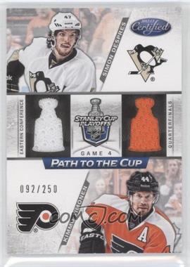 2012-13 Panini Certified - Path to the Cup Quarterfinals - Dual Jerseys #PCQF46 - Simon Despres, Kimmo Timonen /250