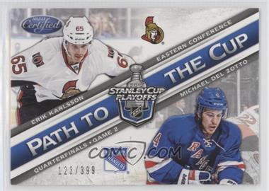 2012-13 Panini Certified - Path to the Cup Quarterfinals #PCQF23 - Erik Karlsson, Michael Del Zotto /399