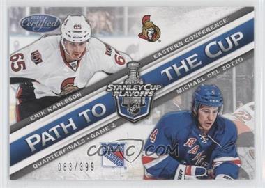 2012-13 Panini Certified - Path to the Cup Quarterfinals #PCQF23 - Erik Karlsson, Michael Del Zotto /399