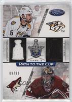 Mike Smith, Shea Weber #/99