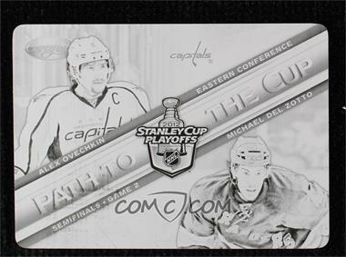 2012-13 Panini Certified - Path to the Cup Semifinals - Printing Plate Black #PCSF11 - Alex Ovechkin, Michael Del Zotto /1