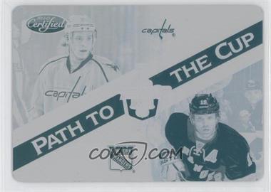 2012-13 Panini Certified - Path to the Cup Semifinals - Printing Plate Cyan #PCSF10 - Alexander Semin, Brad Richards /1
