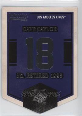 2012-13 Panini Classics Signatures - Banner Numbers #EN38 - Dave Taylor