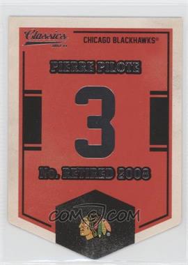 2012-13 Panini Classics Signatures - Banner Numbers #EN74 - Pierre Pilote