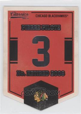 2012-13 Panini Classics Signatures - Banner Numbers #EN74 - Pierre Pilote