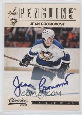 2012-13 Panini Classics Signatures - [Base] - Autographs #163 - Jean Pronovost