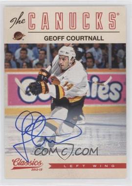 2012-13 Panini Classics Signatures - [Base] - Autographs #27 - Geoff Courtnall