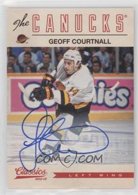 2012-13 Panini Classics Signatures - [Base] - Autographs #27 - Geoff Courtnall