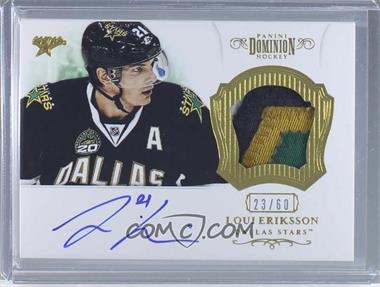2012-13 Panini Dominion - Autographed Patch #46 - 2013-14 Rookie Anthology Update - Loui Eriksson /60