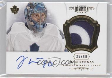 2012-13 Panini Dominion - Autographed Patch #6 - Jussi Rynnas /60