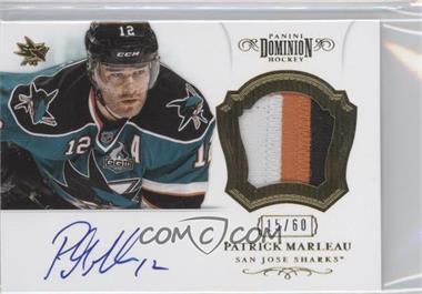 2012-13 Panini Dominion - Autographed Patch #63 - Patrick Marleau /60