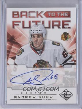 2012-13 Panini Limited - Back to the Future - Signatures #BTF SR - Andrew Shaw, Jeremy Roenick /25